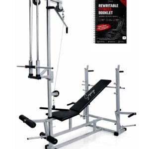 Saporigo 20-in-1 Heavy Duty Adjustable Bench – Lat Pulldown & Double Support System
