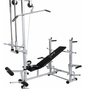 Saporigo 20-in-1 Multifunction Single Support Home Gym Bench – With Lat Pulldown & Leg Extension