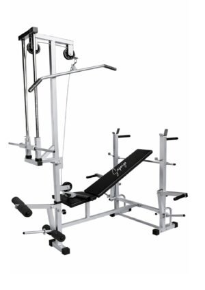 Saporigo 20-in-1 Multifunction Single Support Home Gym Bench – With Lat Pulldown & Leg Extension