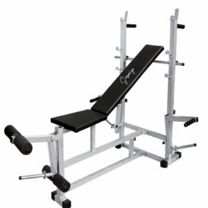 Saporigo 8-in-1 Heavy Duty Double Support Adjustable Bench – With Leg Developer & Double Support Frame