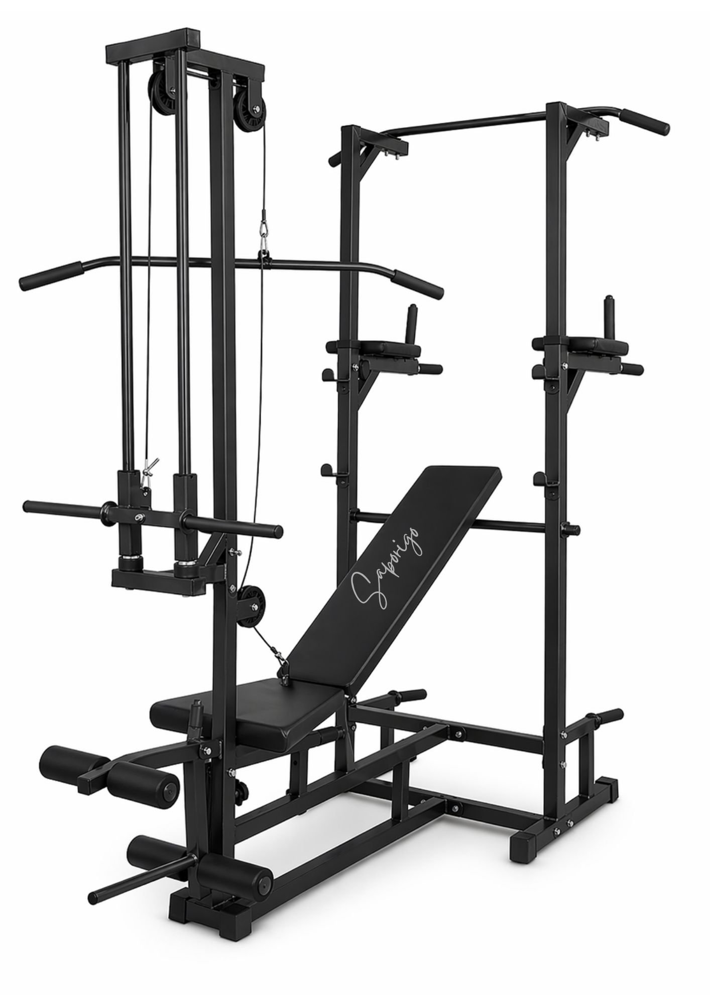 Saporigo 20-in-1 Multi-Workout System – ABS Tower & Adjustable Gym Bench - Image 2