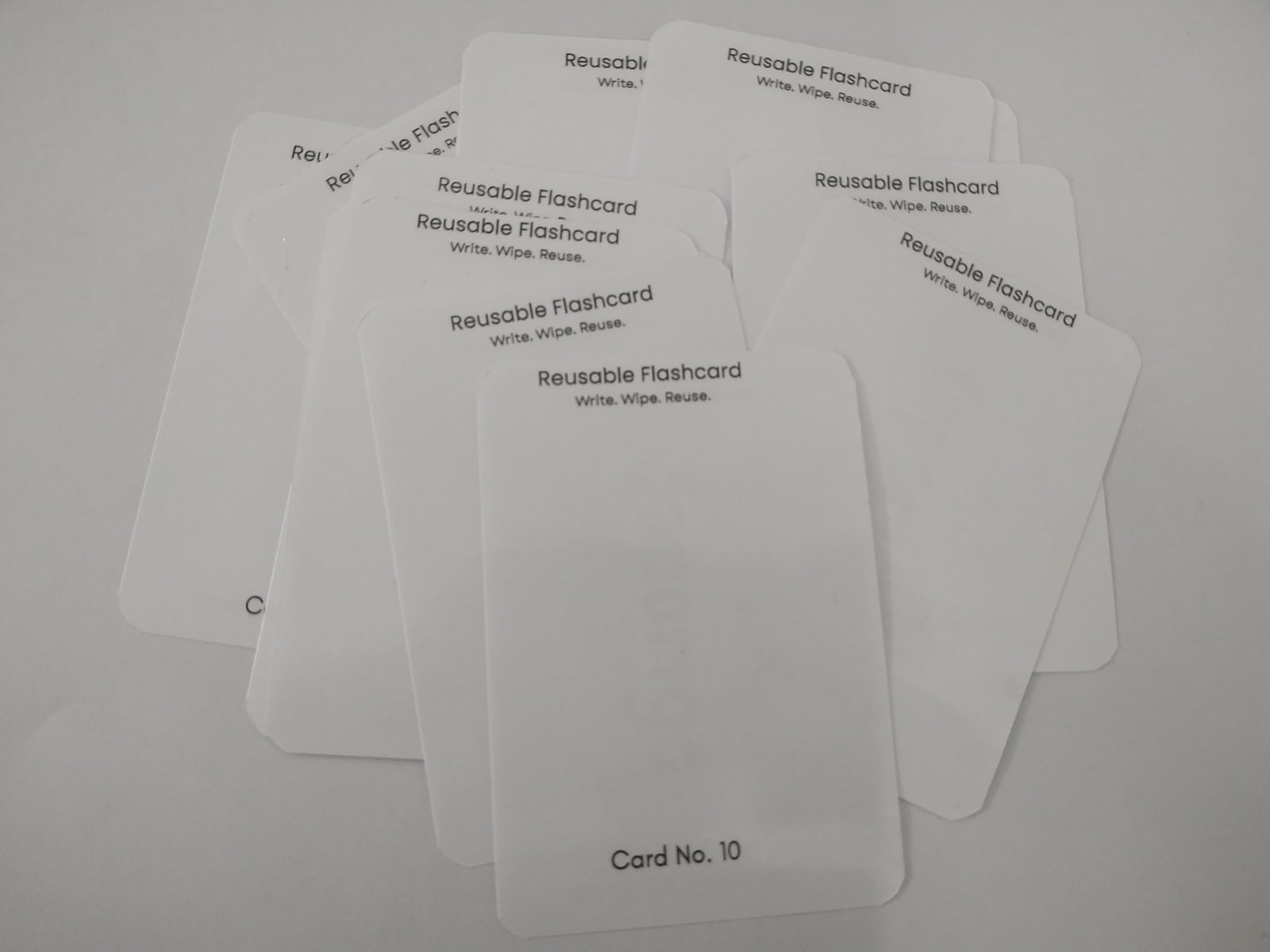 SAPORIGO Reusable Blank Flash Cards | Write & Wipe with Whiteboard Marker | 100 GSM Coated Paper - Image 10