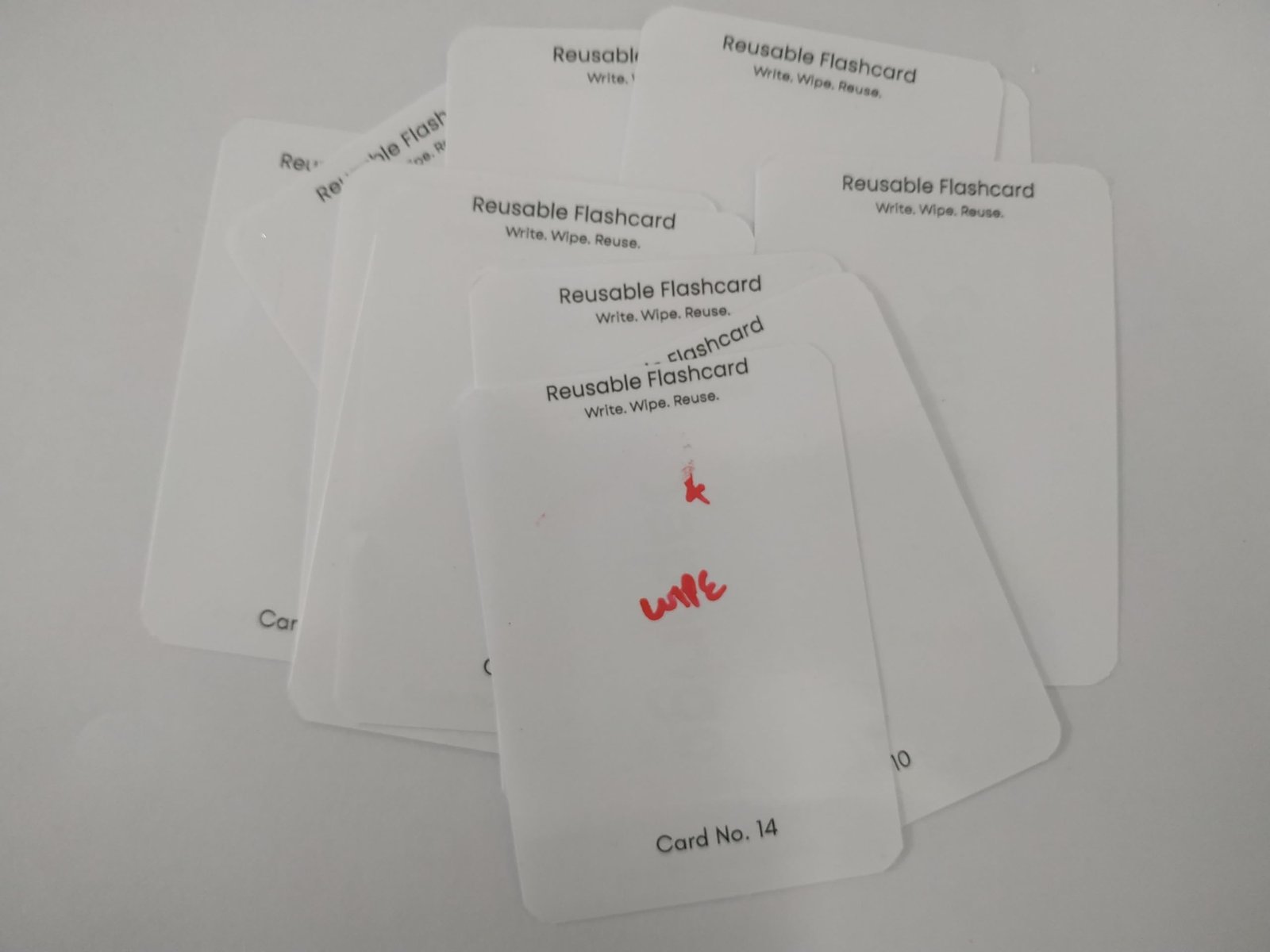 SAPORIGO Reusable Blank Flash Cards | Write & Wipe with Whiteboard Marker | 100 GSM Coated Paper - Image 7