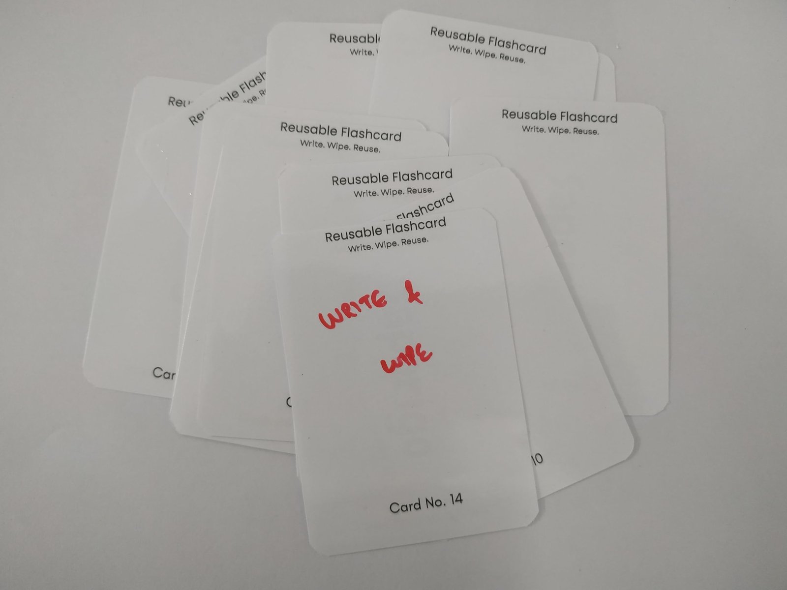 SAPORIGO Reusable Blank Flash Cards | Write & Wipe with Whiteboard Marker | 100 GSM Coated Paper - Image 8