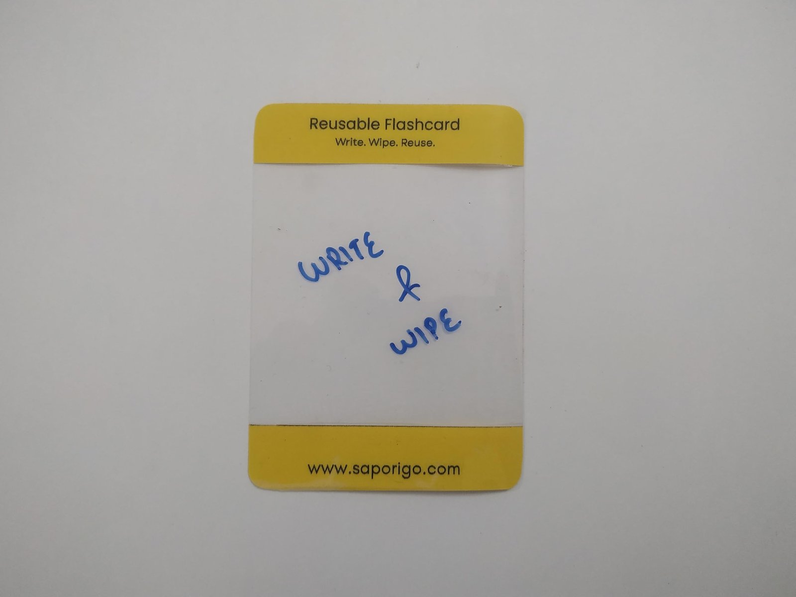 SAPORIGO Transparent Rewritable Flash Cards A7 Size | Clear Wipe-Clean Study & Tracing Cards - Image 3