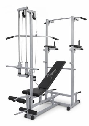 Saporigo 20-in-1 Multi-Workout System – ABS Tower & Adjustable Gym Bench
