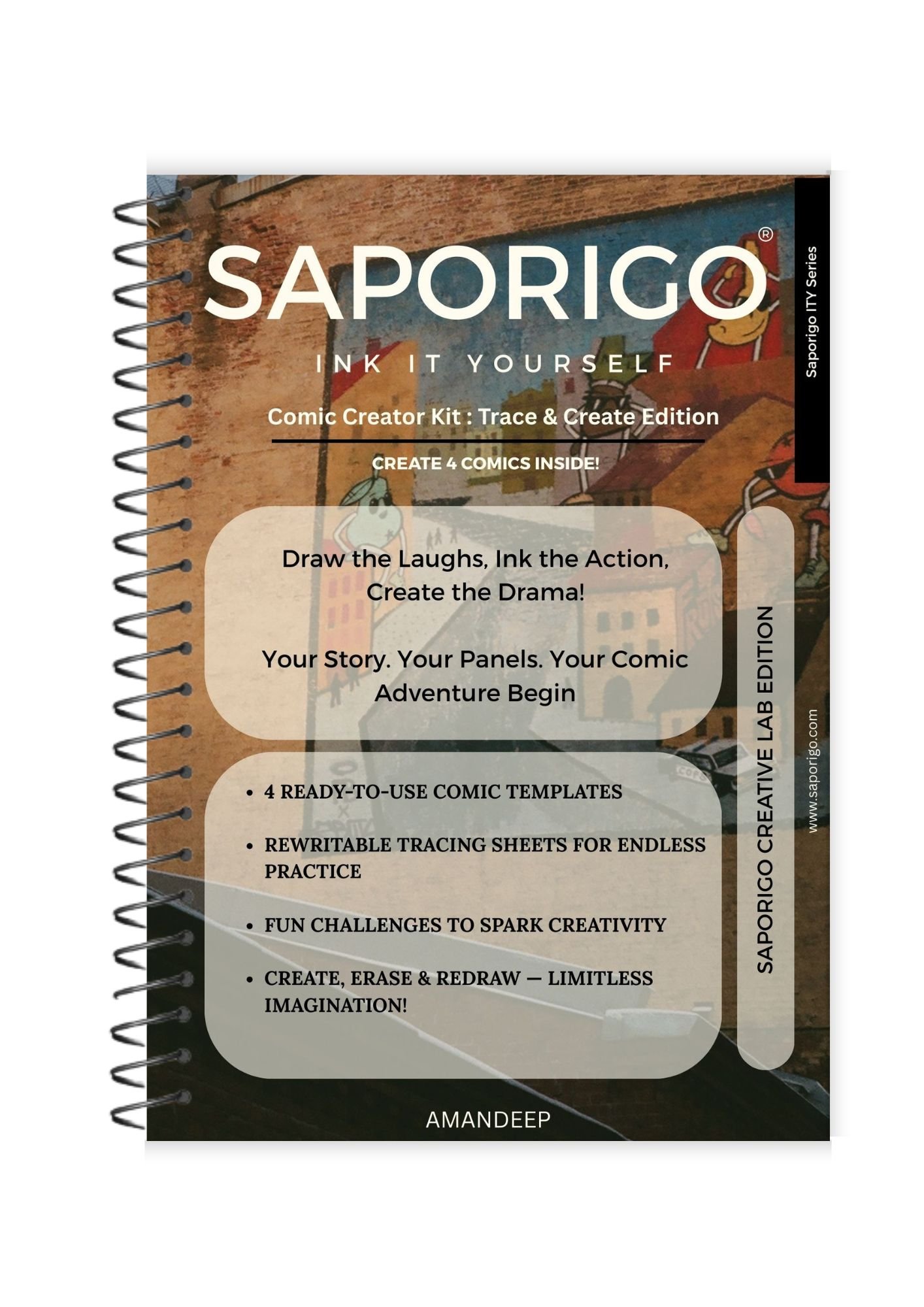 Saporigo Comic Back Cover Layout