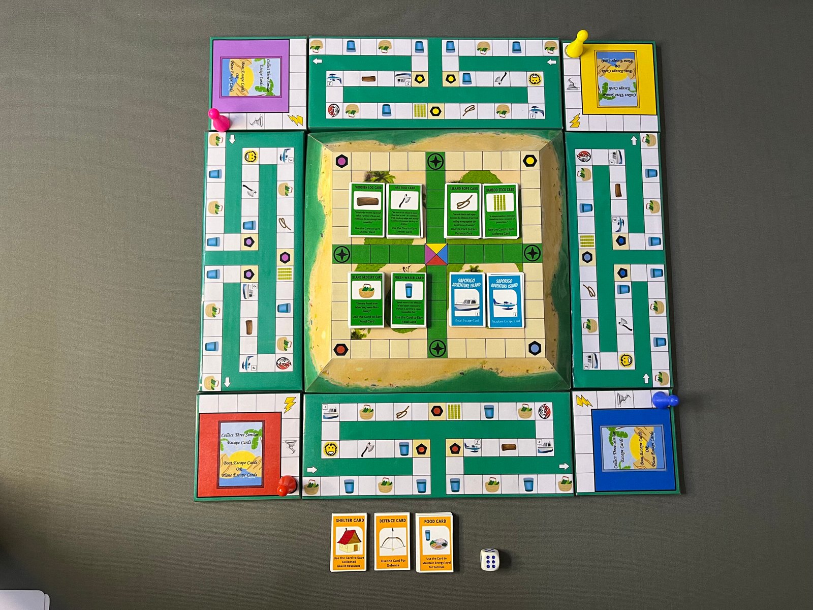 SAPORIGO Adventure Island 2026 | 3D Survival Escape Strategy Board Game | Resource Management & Crafting | 2–4 Players - Image 3