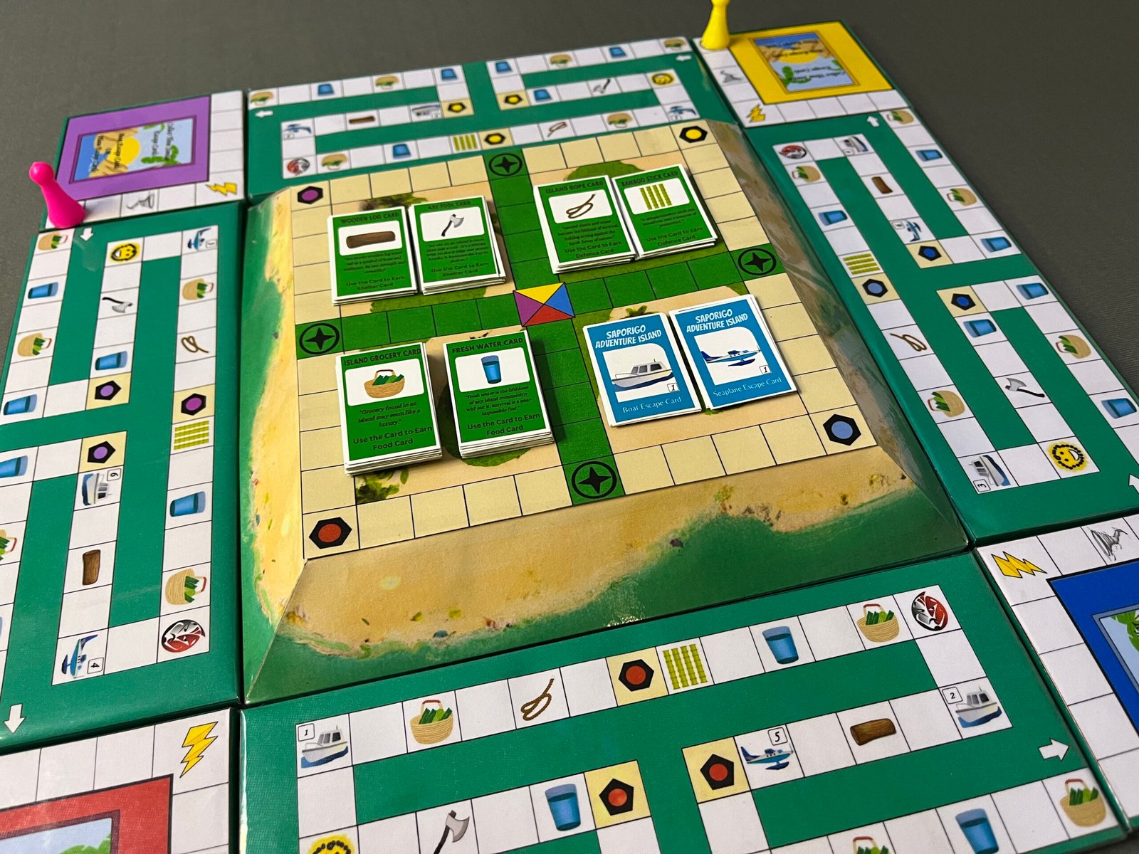 SAPORIGO Adventure Island 2026 | 3D Survival Escape Strategy Board Game | Resource Management & Crafting | 2–4 Players - Image 2