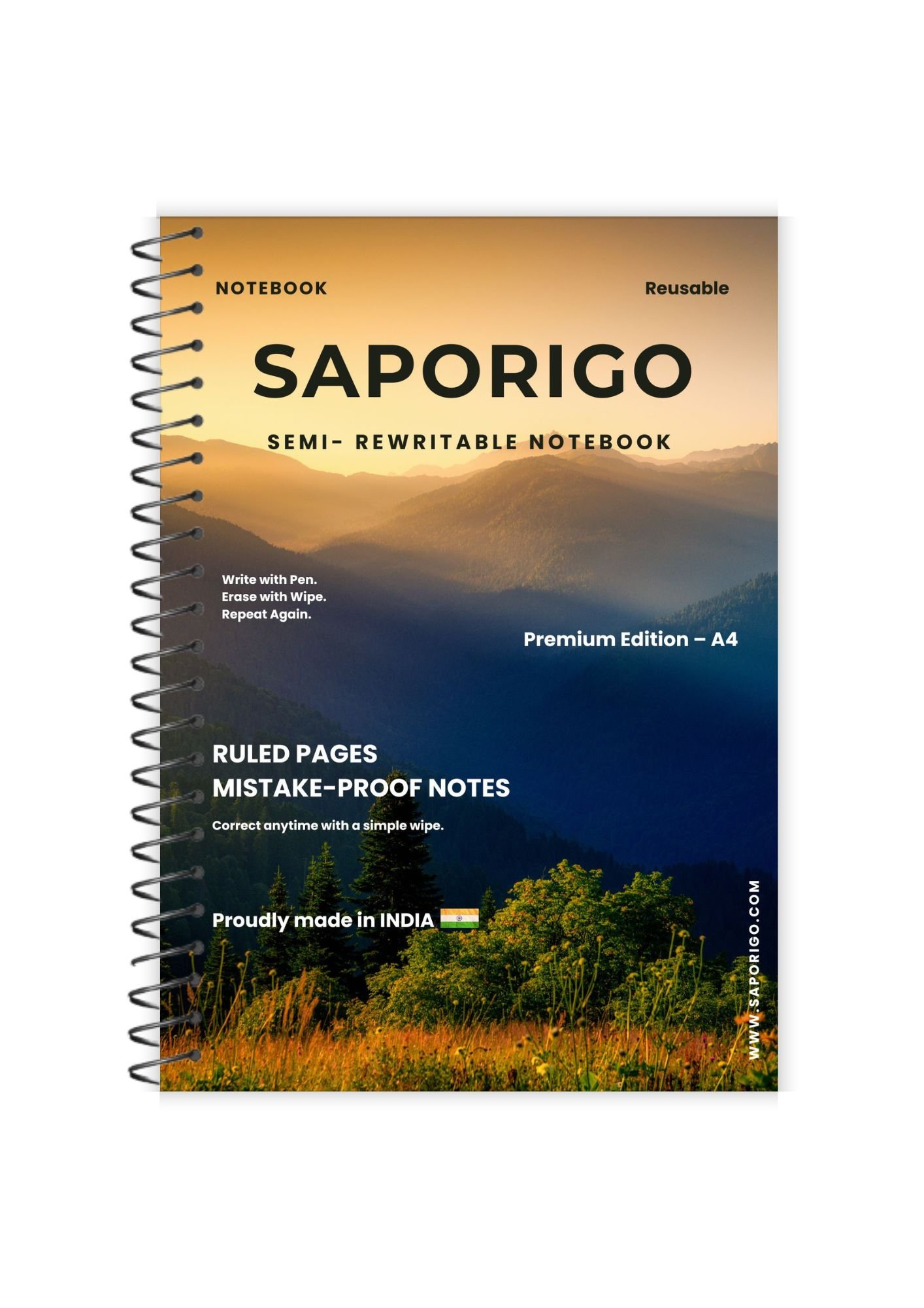 Saporigo Semi-Rewritable Journal Matte View 1